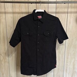 Wrangler Black Casual Button Down Shirt